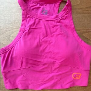 Cyclebar Pink Racerback Sports Bra